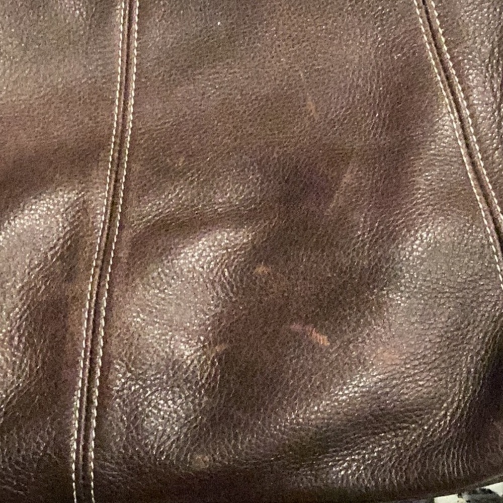 Tignanello Brown Leather Hobo Bag - Picture 10 of 11